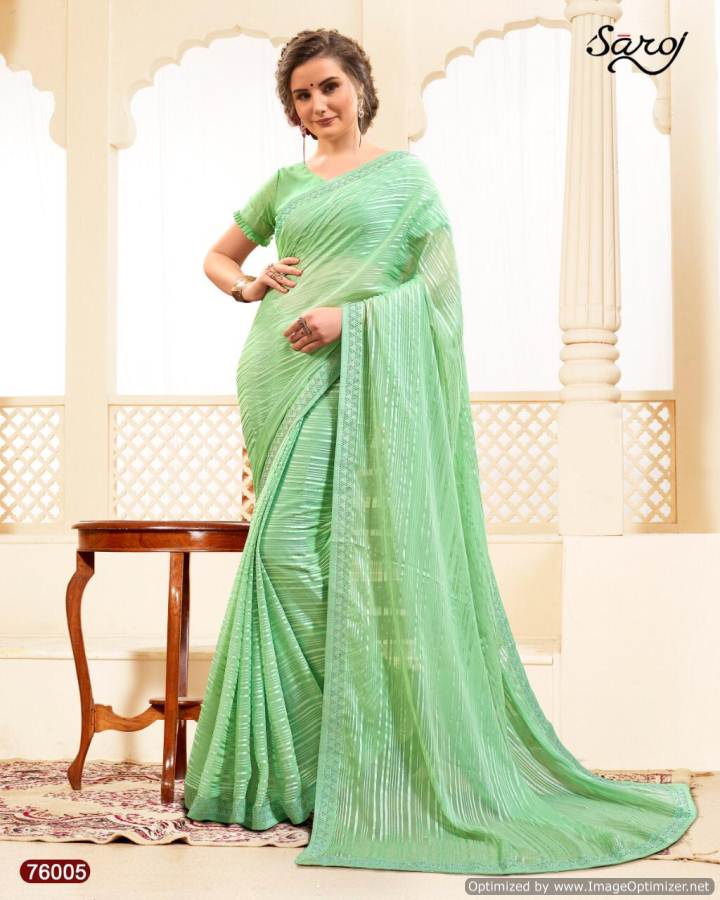 Saroj By Super Line Stylish Georgette Saree Collection