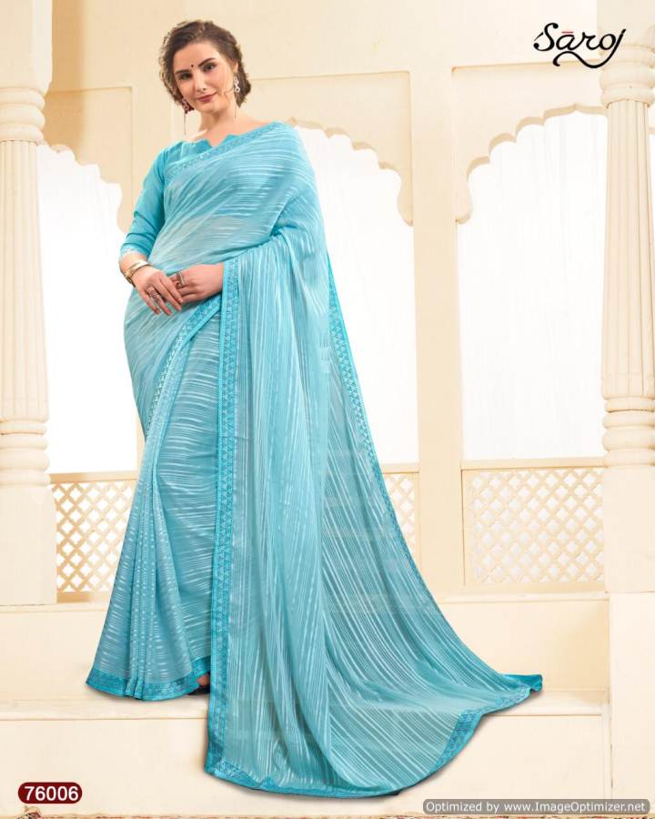 Saroj By Super Line Stylish Georgette Saree Collection