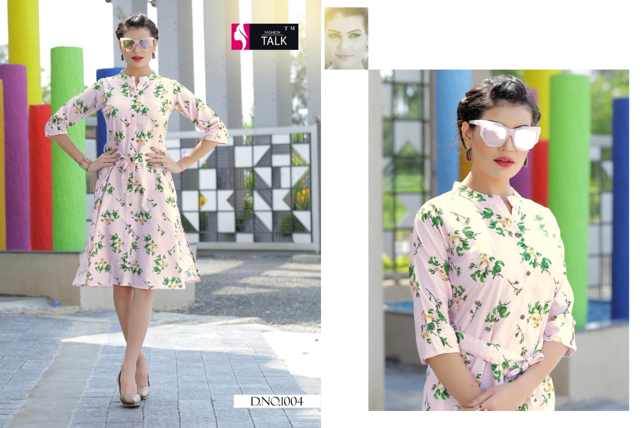 Ft By Colour Bar 1 Rayon Digital Printed Kurti