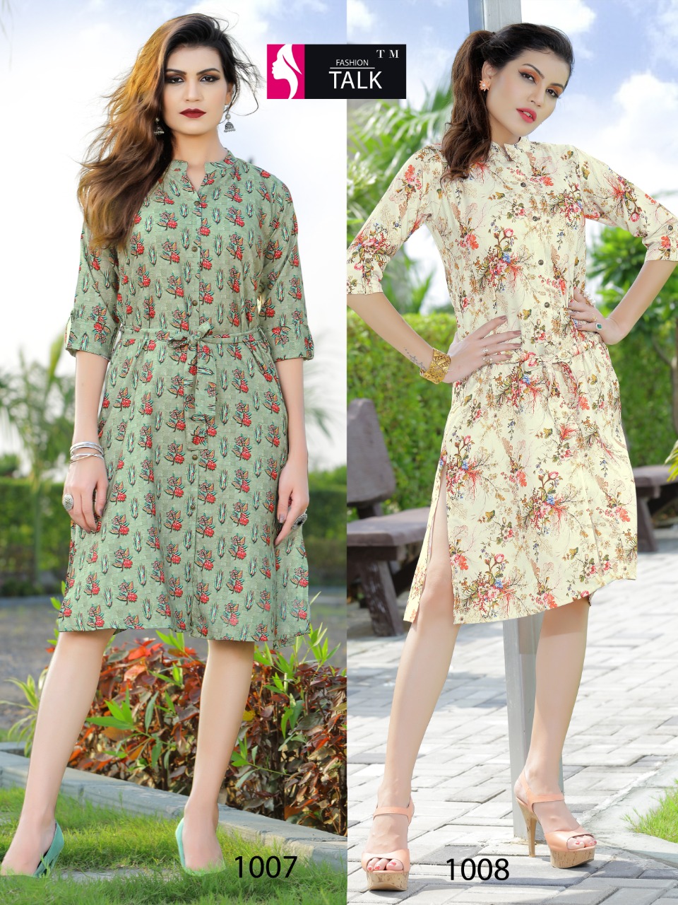 Ft By Colour Bar 1 Rayon Digital Printed Kurti