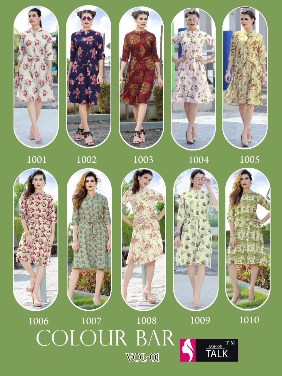 Ft By Colour Bar 1 Rayon Digital Printed Kurti