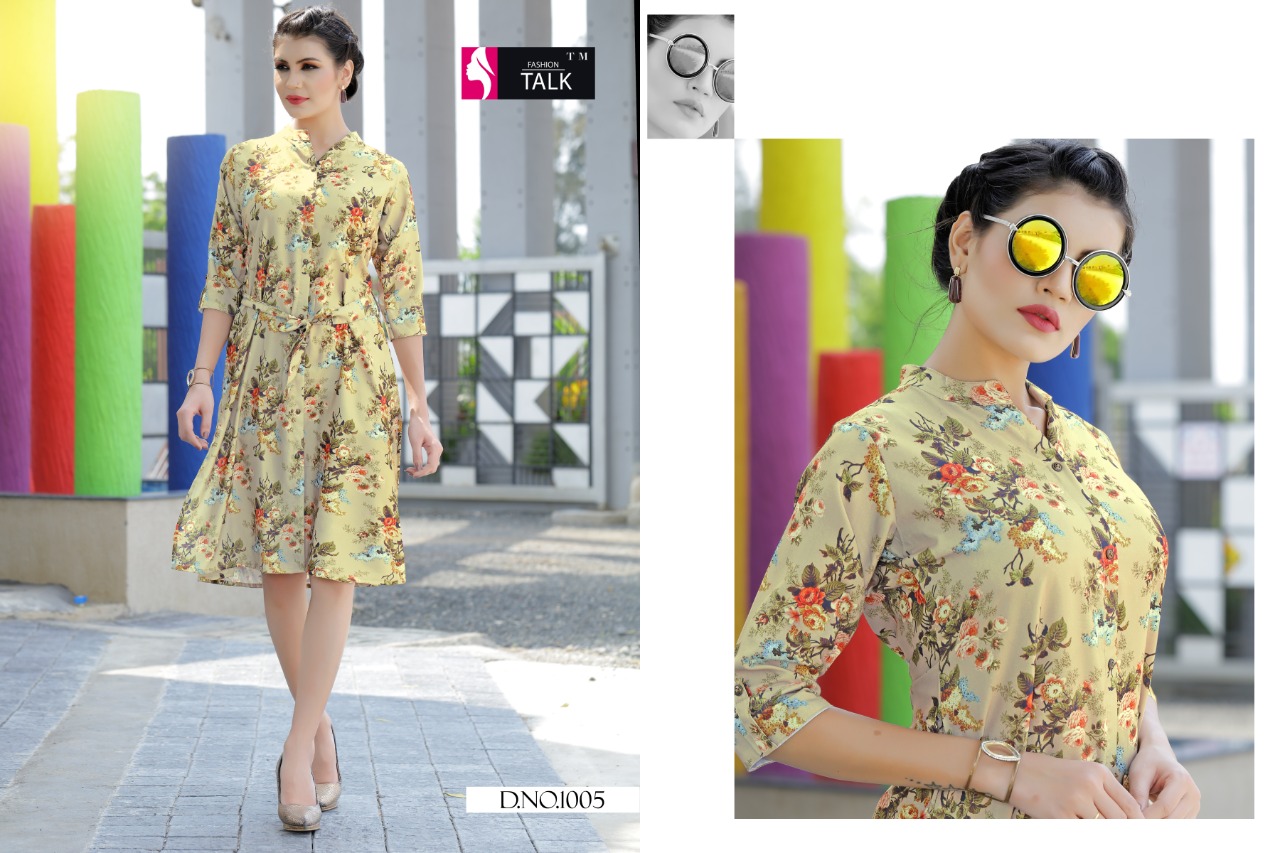 Ft By Colour Bar 1 Rayon Digital Printed Kurti