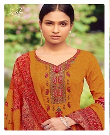Levisha By Zaina Pure Pashmina Printed Dress Material Catalogue