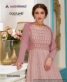 Aashirwad By Anushka Real Georgette Lakhnavi Special Collection