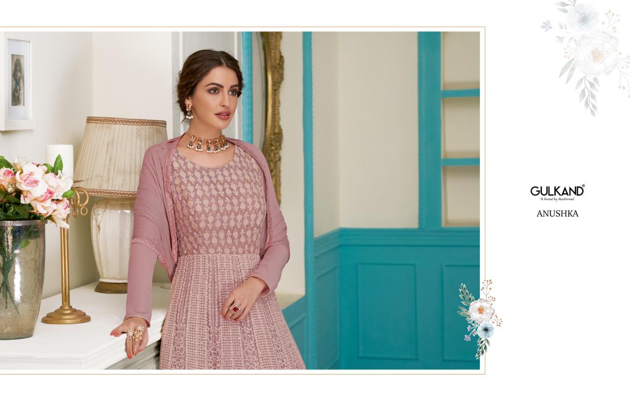 Aashirwad By Anushka Real Georgette Lakhnavi Special Collection