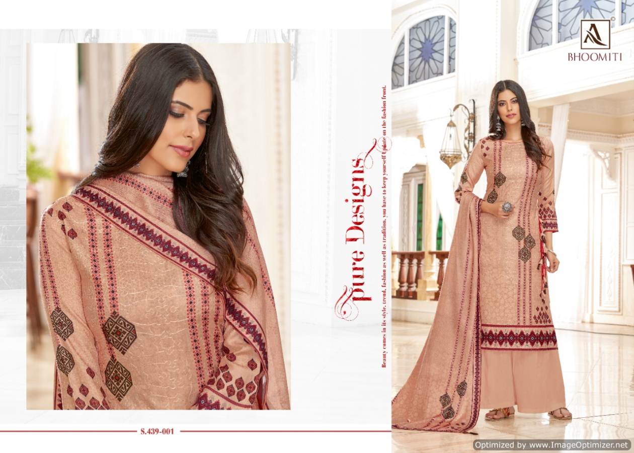 Alok By Bhoomiti Pure Pashmina Designer Dress Material