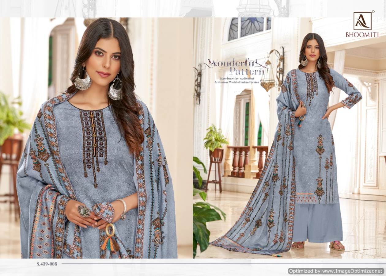 Alok By Bhoomiti Pure Pashmina Designer Dress Material