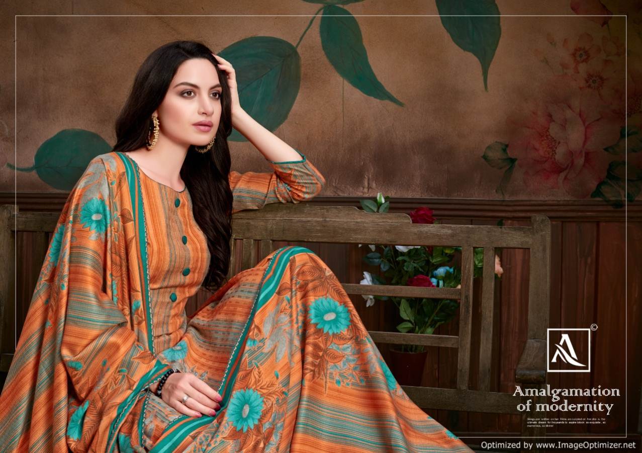 Alok By Manjula Vol 3 Pure Pashmina Designer Dress Material Catalogue