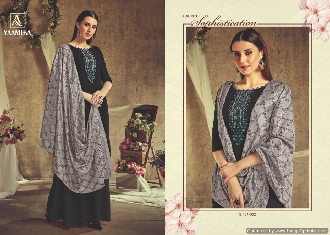 Alok By Yaamika Pure Pashmina Designer Dress Material