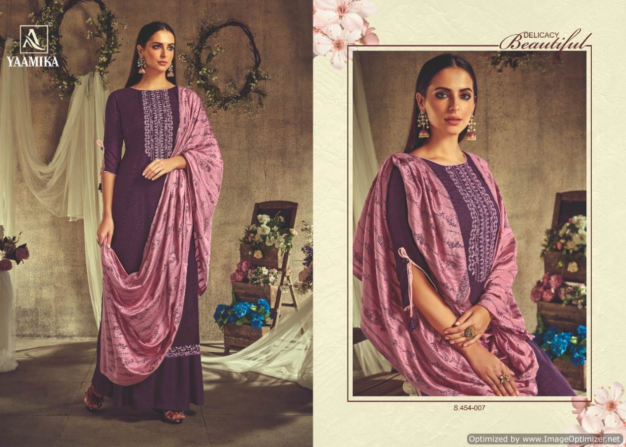 Alok By Yaamika Pure Pashmina Designer Dress Material