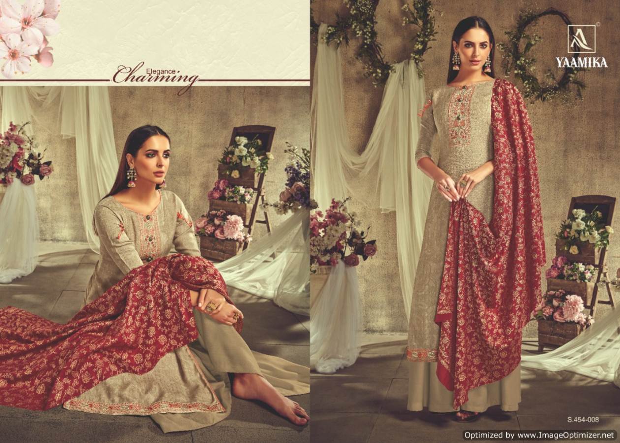 Alok By Yaamika Pure Pashmina Designer Dress Material
