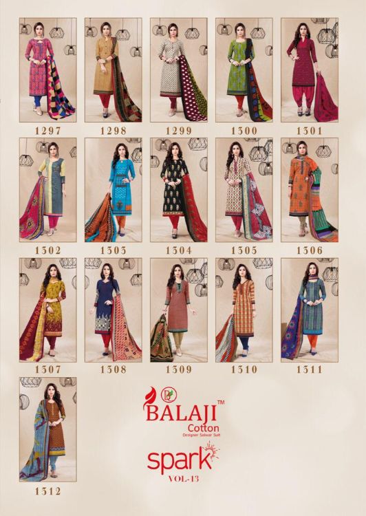 Balaji Present Spark Vol 13 Cotton Printed Dress Material Catalogue
