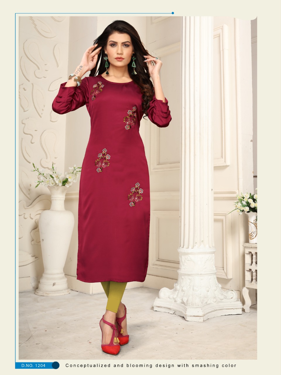 Banwery Present Blush Casual Wear Designer Kurtis Catalogue