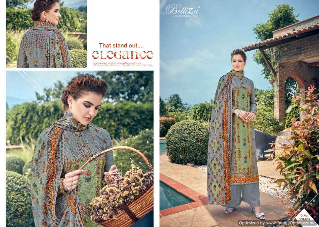 Belliza Present Masakali Pure Pashmina Dress Material Catalogue