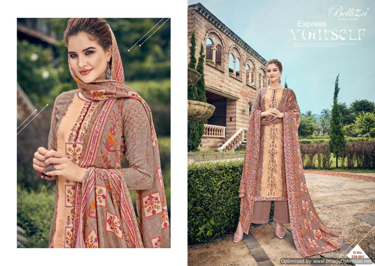 Belliza Present Masakali Pure Pashmina Dress Material Catalogue