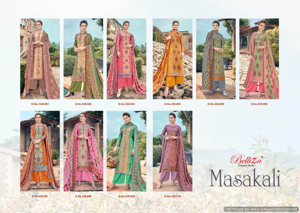 Belliza Present Masakali Pure Pashmina Dress Material Catalogue