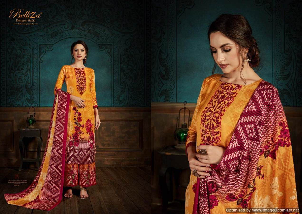 Belliza Present Zubeda Vol 2 Stitched Pure Pashmina Digital Printed Dress