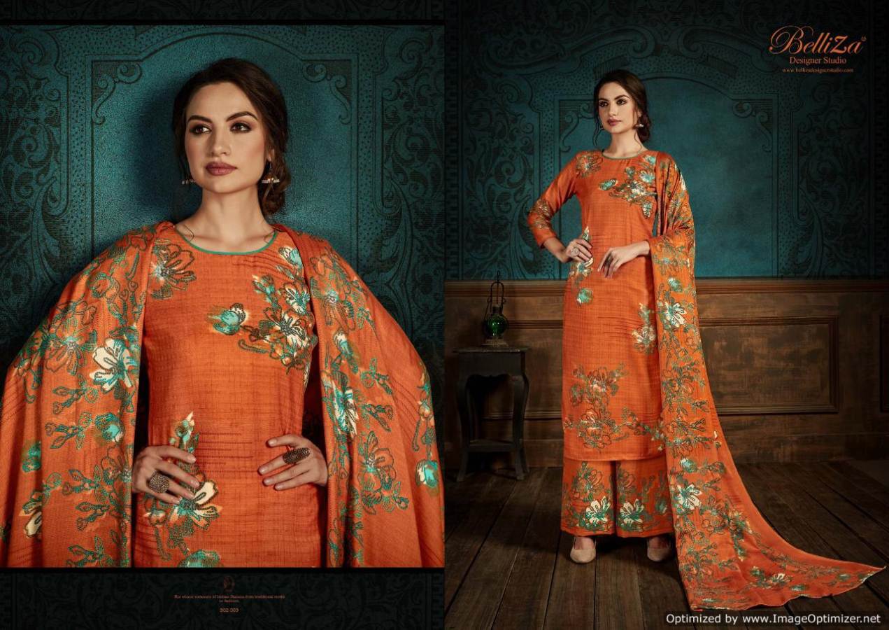 Belliza Present Zubeda Vol 2 Stitched Pure Pashmina Digital Printed Dress