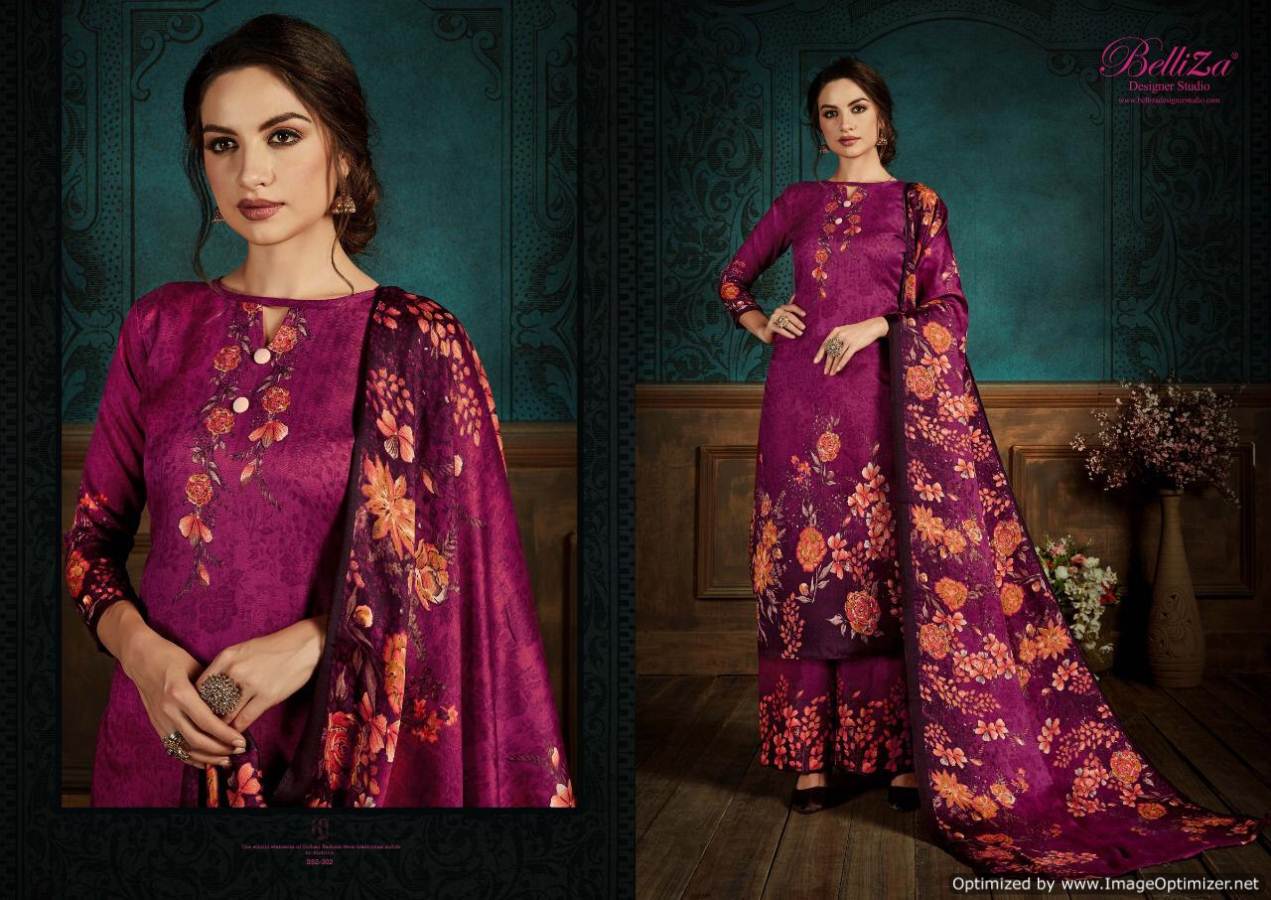 Belliza Present Zubeda Vol 2 Stitched Pure Pashmina Digital Printed Dress