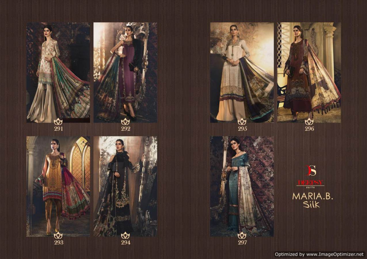 Deepsy Present Maria B Silk Designer Pakistani Salwar Suits