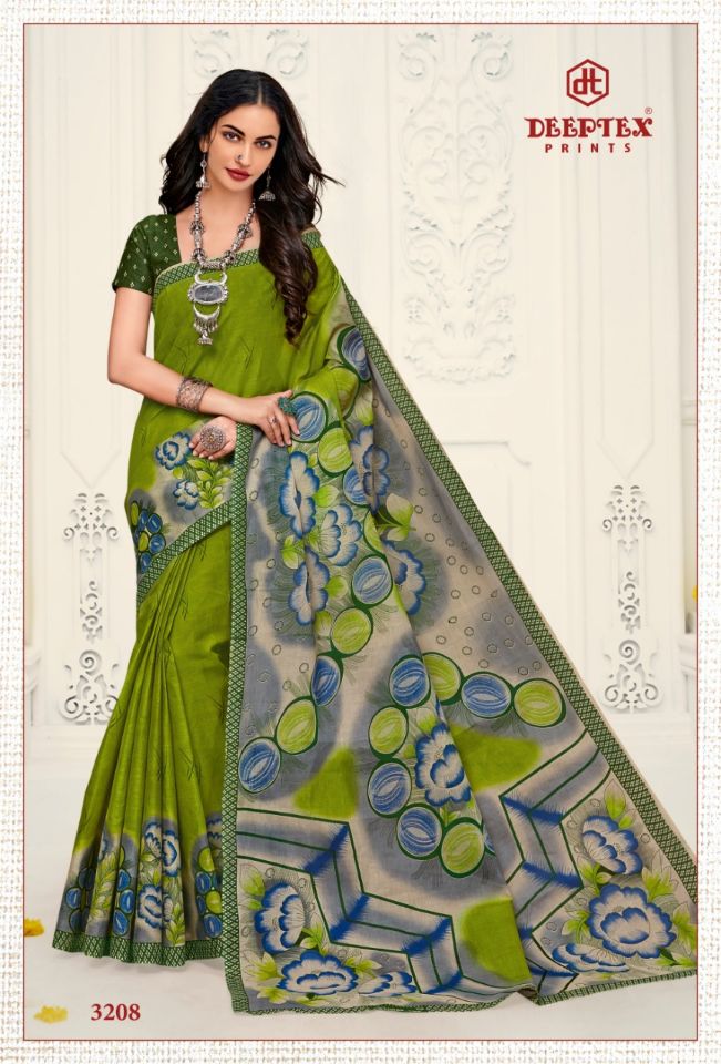 Deeptex Mother India Vol 32 Pure Cotton Printed Sarees Catalogue