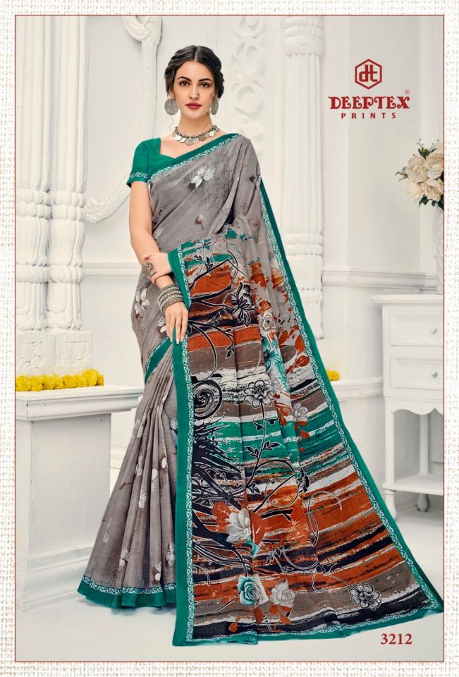 Deeptex Mother India Vol 32 Pure Cotton Printed Sarees Catalogue