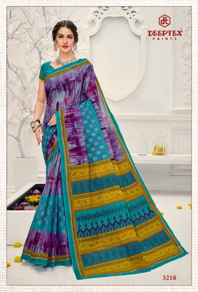 Deeptex Mother India Vol 32 Pure Cotton Printed Sarees Catalogue