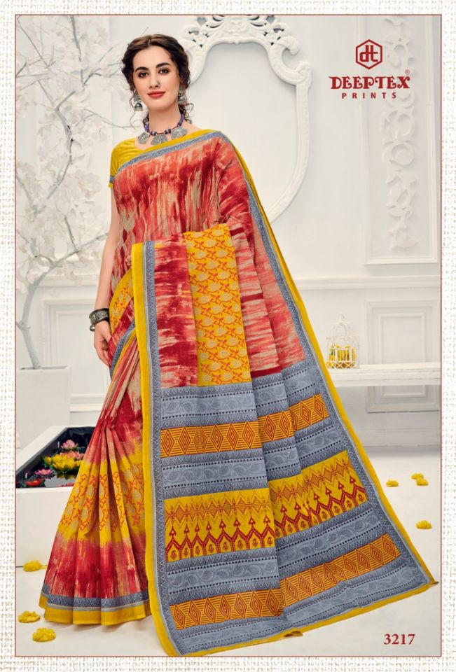 Deeptex Mother India Vol 32 Pure Cotton Printed Sarees Catalogue
