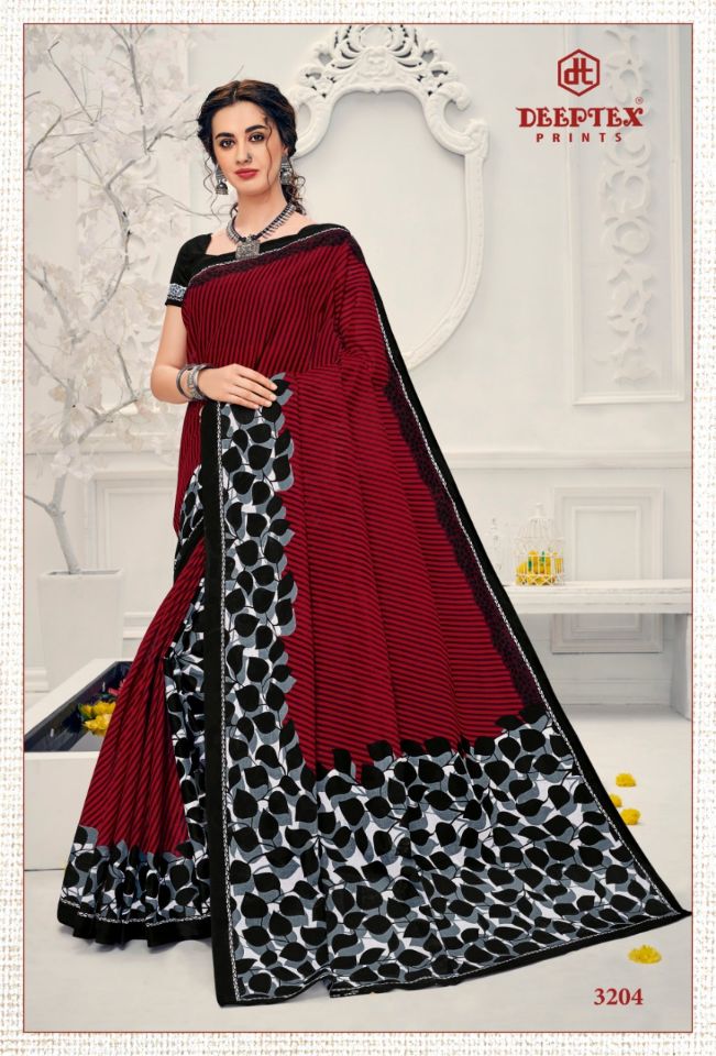Deeptex Mother India Vol 32 Pure Cotton Printed Sarees Catalogue