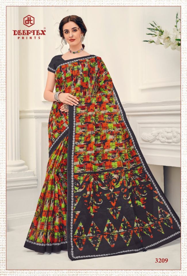 Deeptex Mother India Vol 32 Pure Cotton Printed Sarees Catalogue