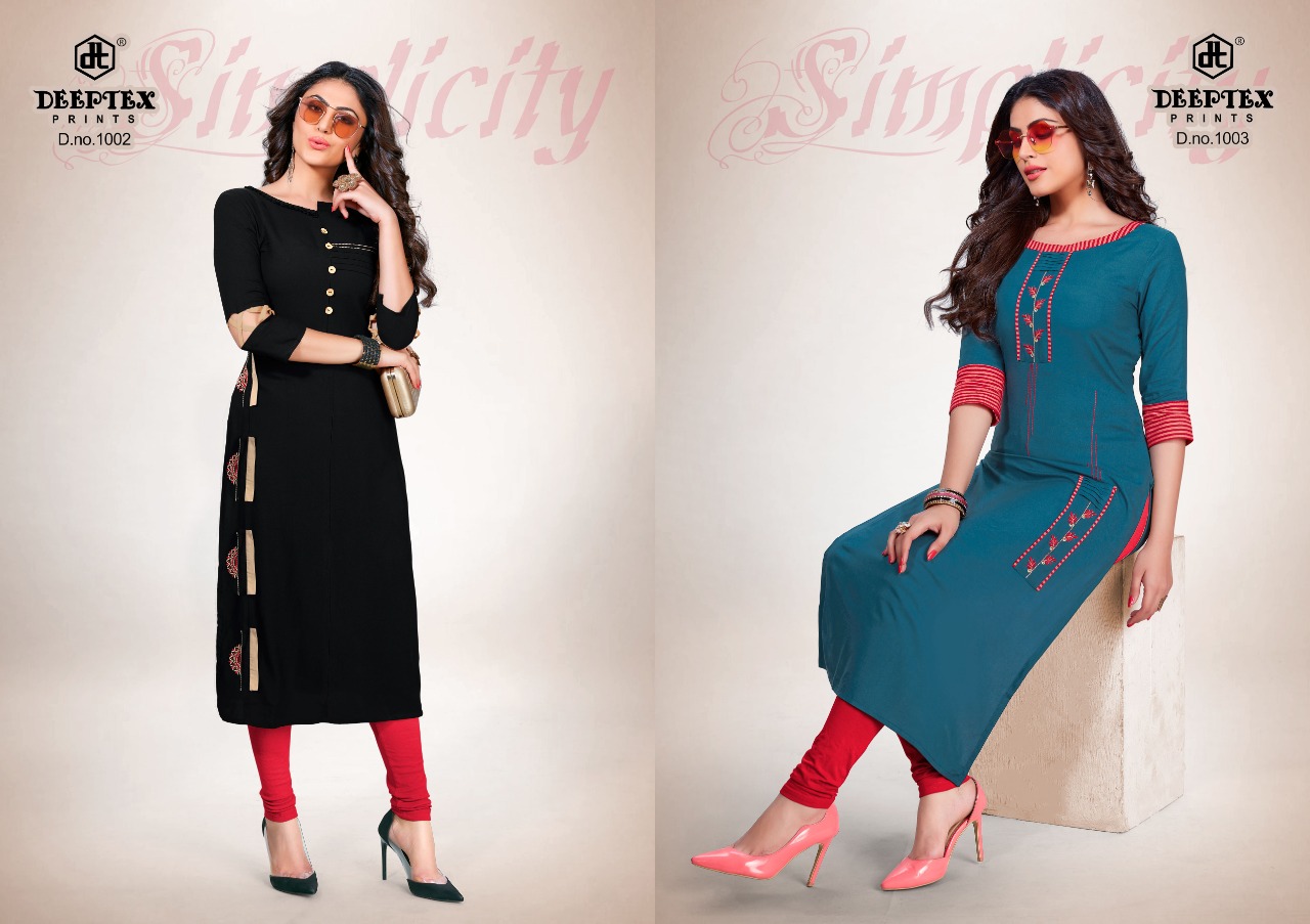 Deeptex By Flora Vol 1 Heavy Rayon Running Wear Kurtis Catalogue