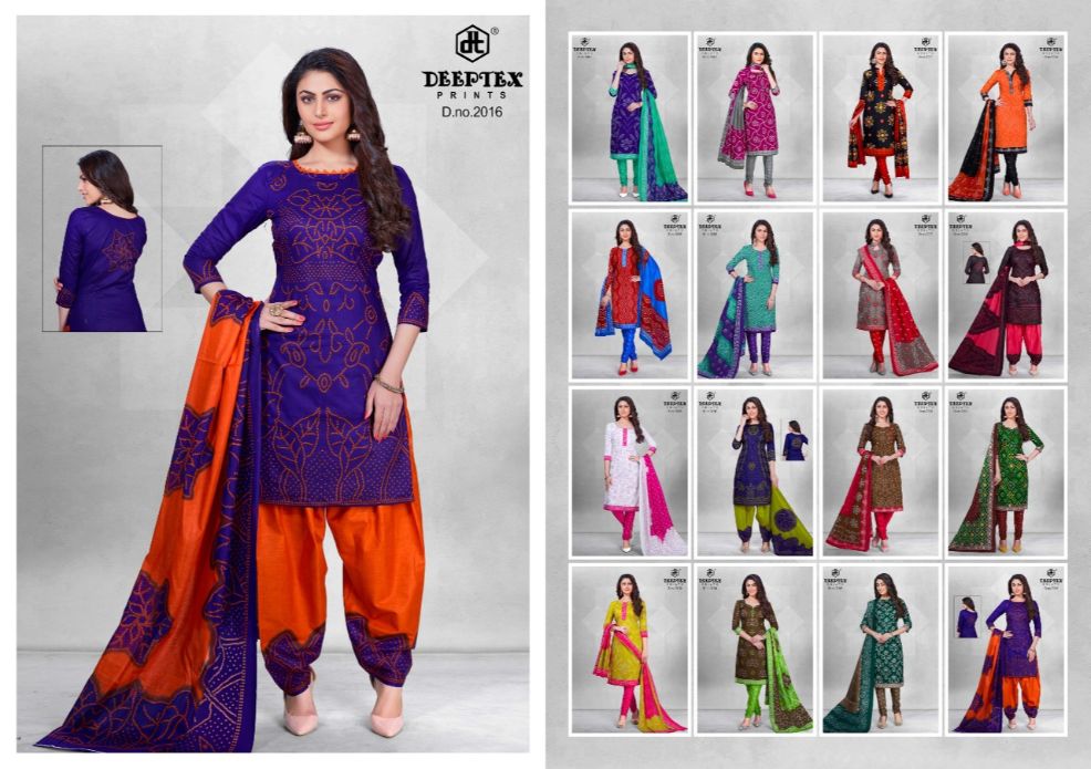 Deeptex Present Classic Chunaris Vol 20 Pure Cotton Printed Dress Material
