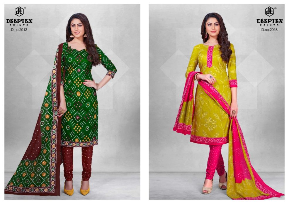 Deeptex Present Classic Chunaris Vol 20 Pure Cotton Printed Dress Material