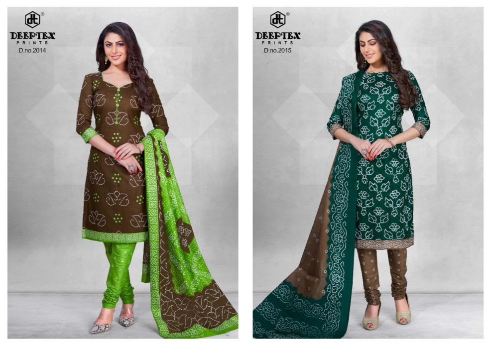 Deeptex Present Classic Chunaris Vol 20 Pure Cotton Printed Dress Material