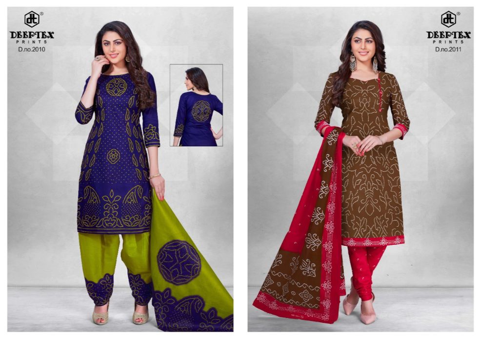 Deeptex Present Classic Chunaris Vol 20 Pure Cotton Printed Dress Material