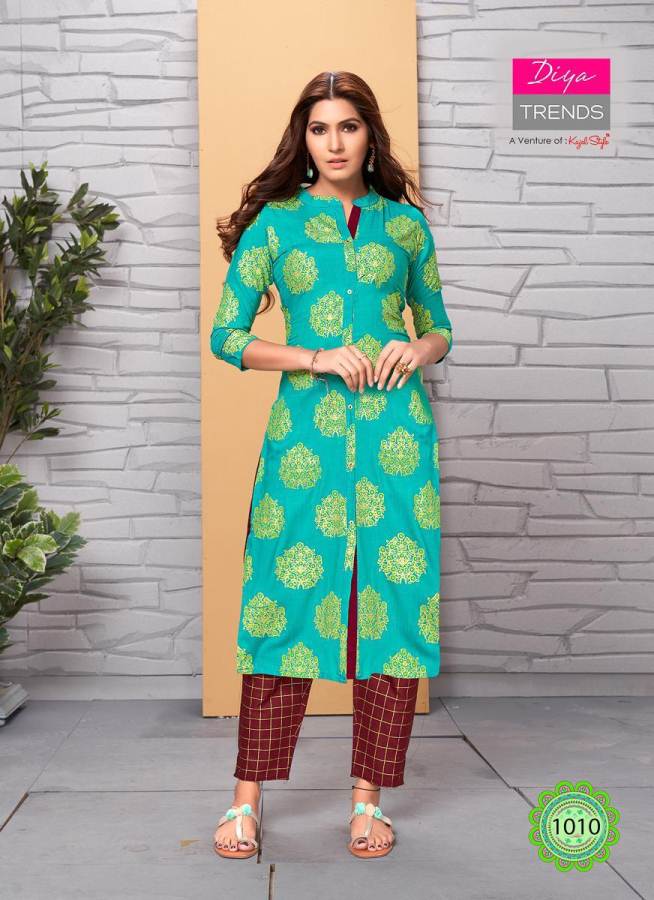 Diya Trends Present Sparkle Vol 1 Running Wear Kurti With Palazzo