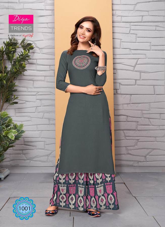 Diya Trends Present Sparkle Vol 1 Running Wear Kurti With Palazzo