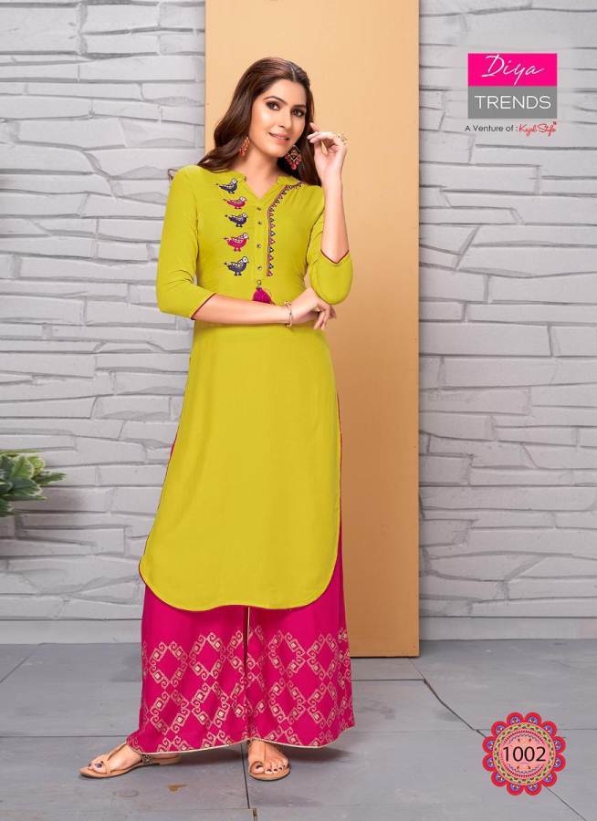 Diya Trends Present Sparkle Vol 1 Running Wear Kurti With Palazzo