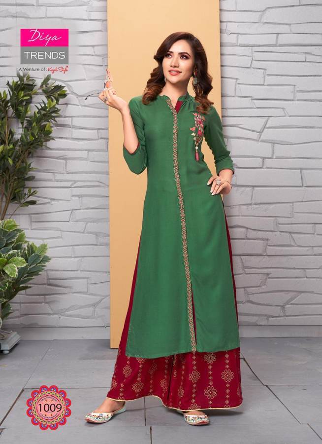 Diya Trends Present Sparkle Vol 1 Running Wear Kurti With Palazzo