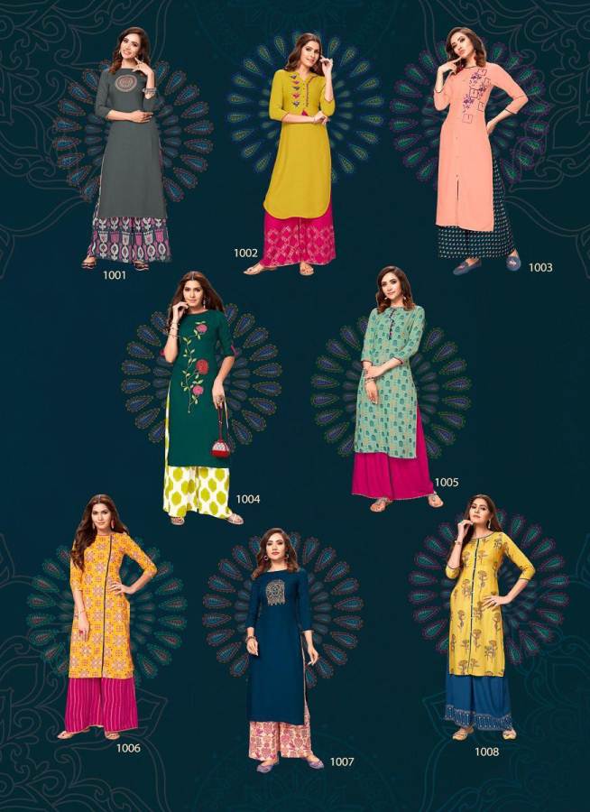 Diya Trends Present Sparkle Vol 1 Running Wear Kurti With Palazzo