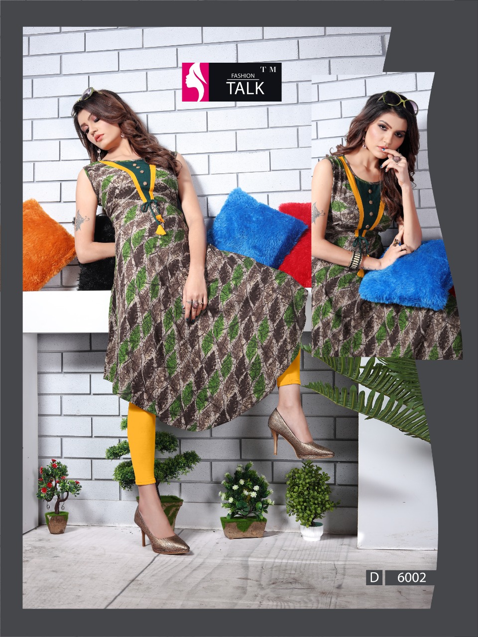 Ft By Ureb 6 Heavy Rayon Printed Kurtis Catalogue