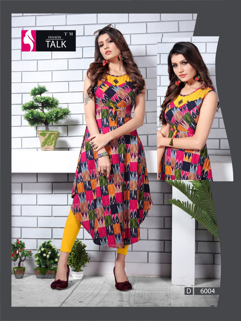 Ft By Ureb 6 Heavy Rayon Printed Kurtis Catalogue