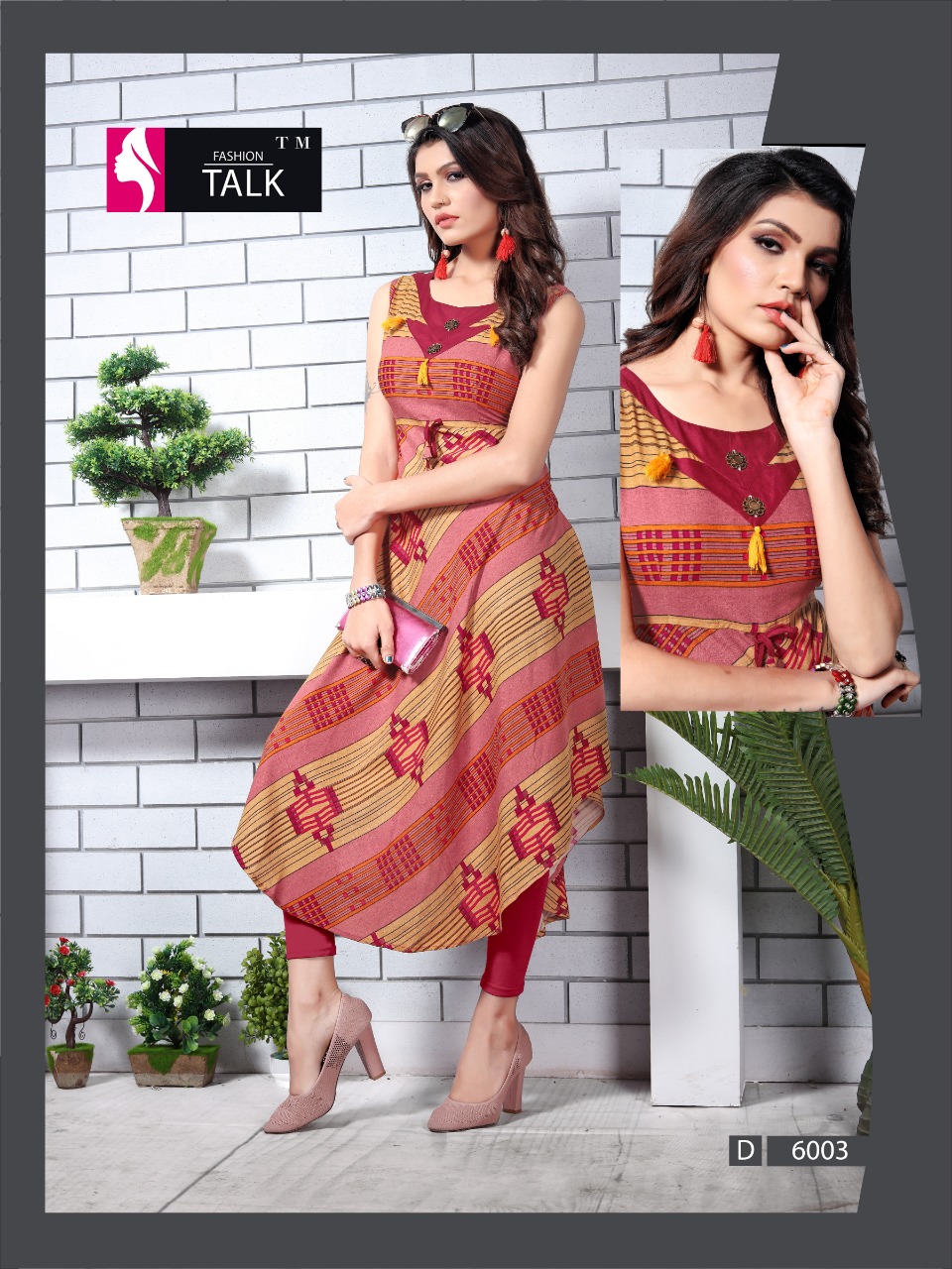 Ft By Ureb 6 Heavy Rayon Printed Kurtis Catalogue