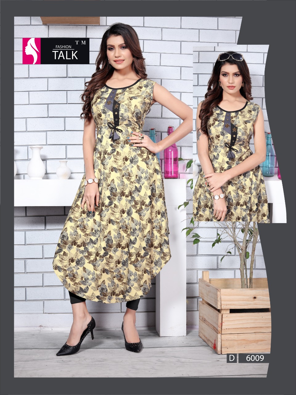 Ft By Ureb 6 Heavy Rayon Printed Kurtis Catalogue