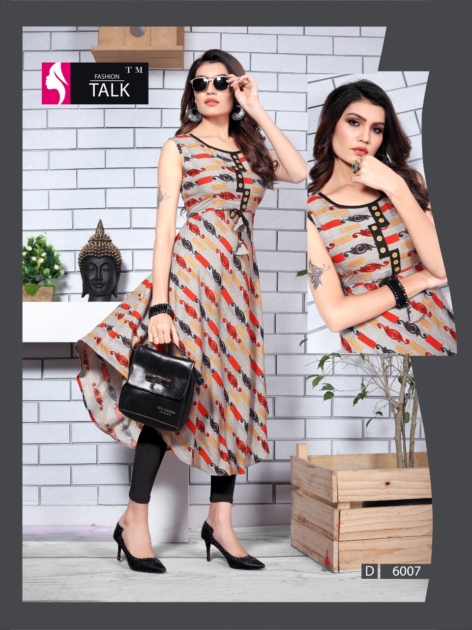 Ft By Ureb 6 Heavy Rayon Printed Kurtis Catalogue
