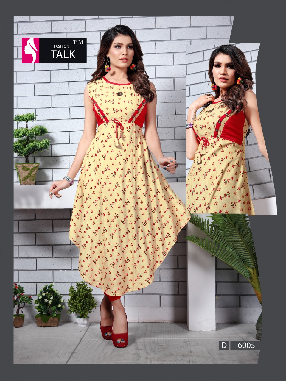 Ft By Ureb 6 Heavy Rayon Printed Kurtis Catalogue
