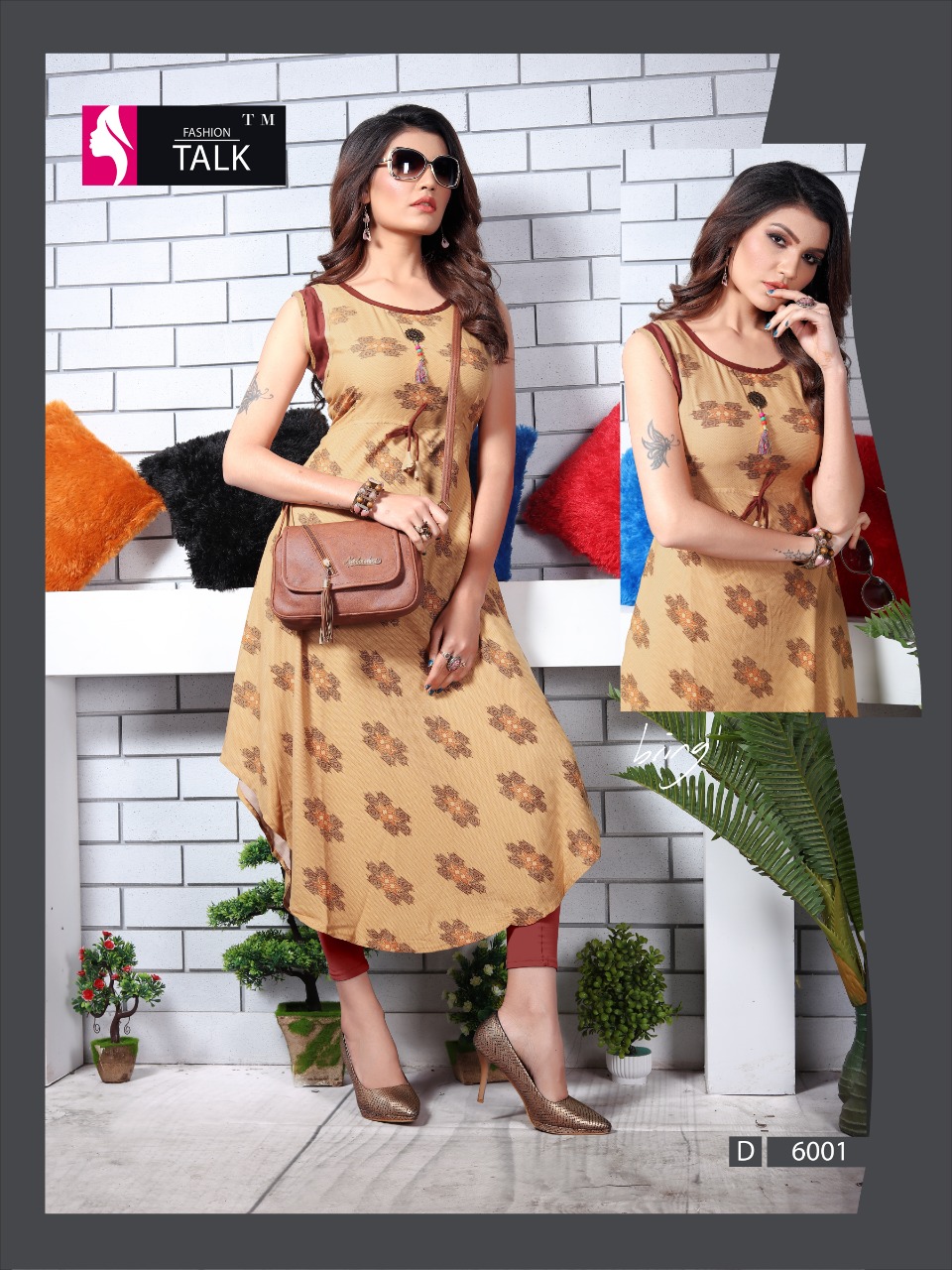 Ft By Ureb 6 Heavy Rayon Printed Kurtis Catalogue
