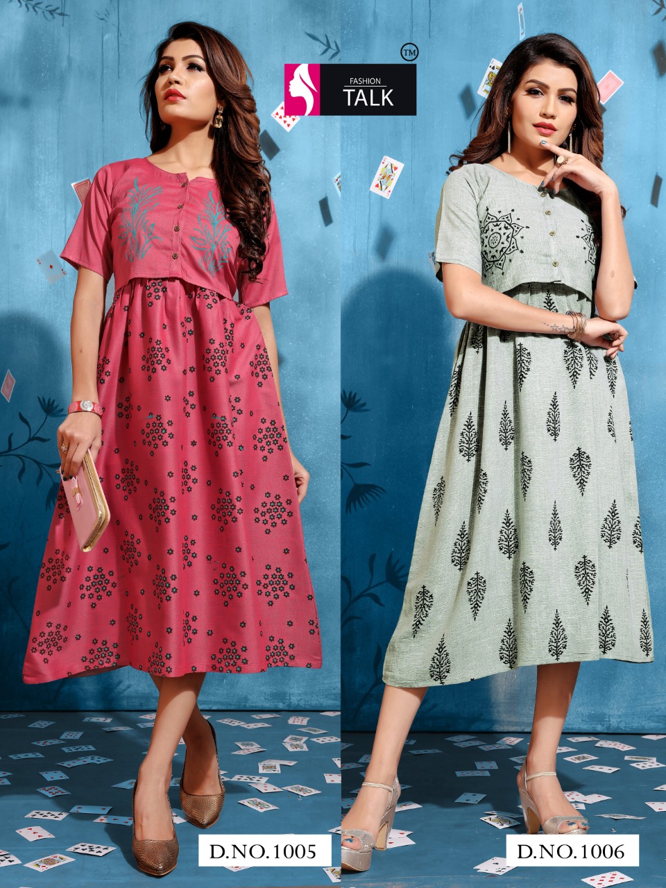 Fashion Talk Present Tucute Stylish Heavy Rayon Kurtis Catalogue