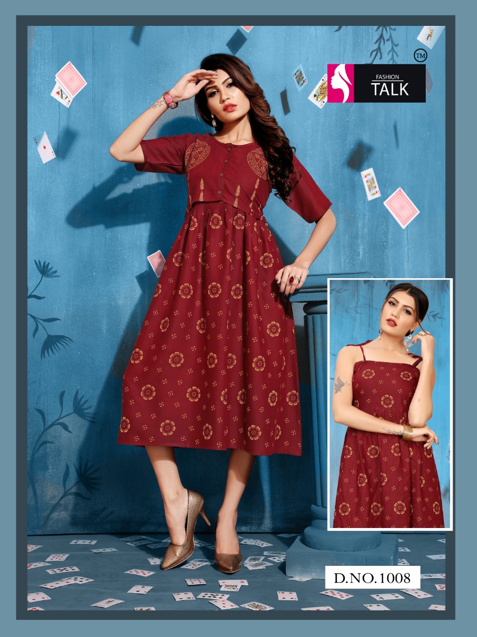 Fashion Talk Present Tucute Stylish Heavy Rayon Kurtis Catalogue