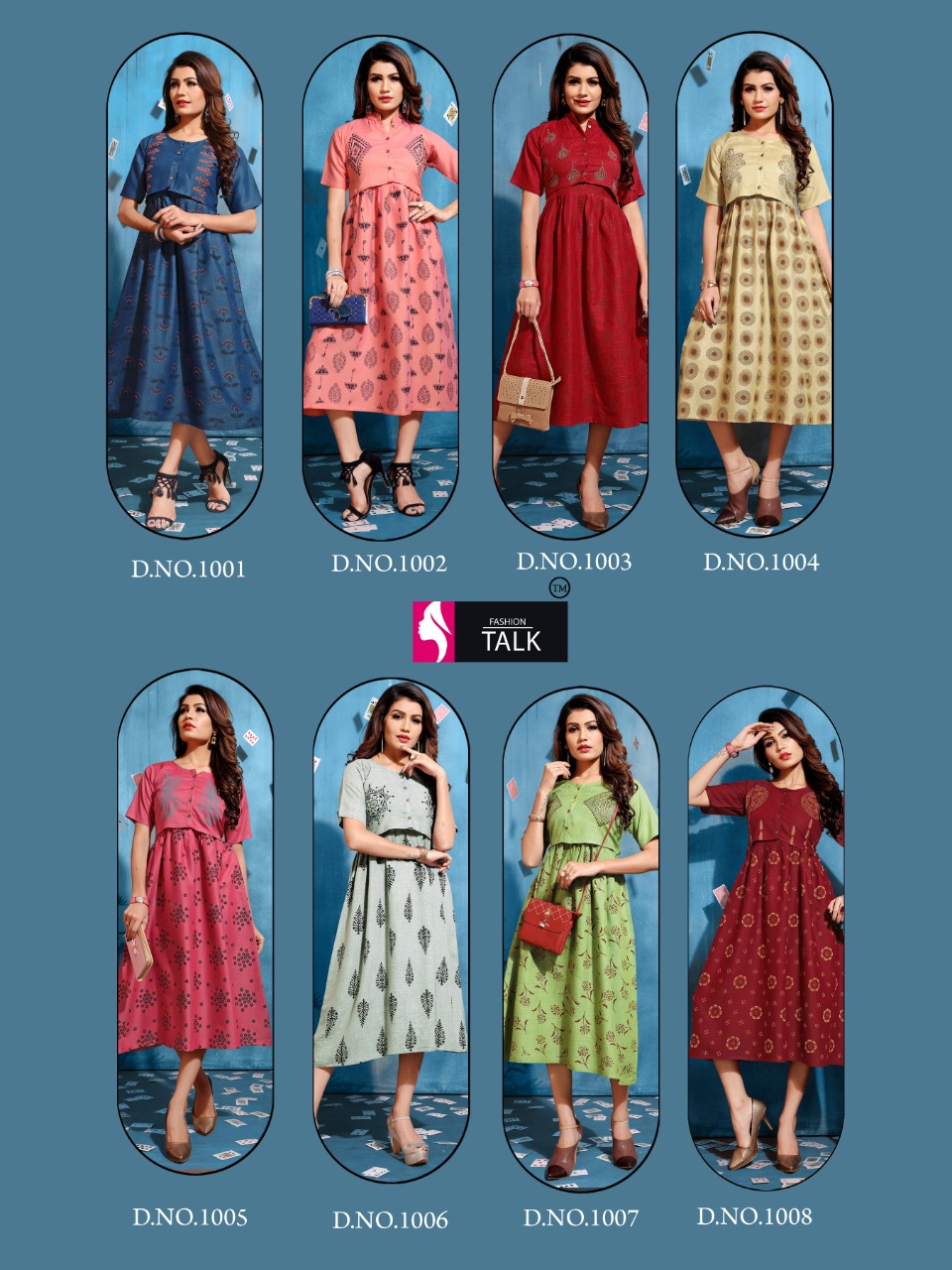 Fashion Talk Present Tucute Stylish Heavy Rayon Kurtis Catalogue
